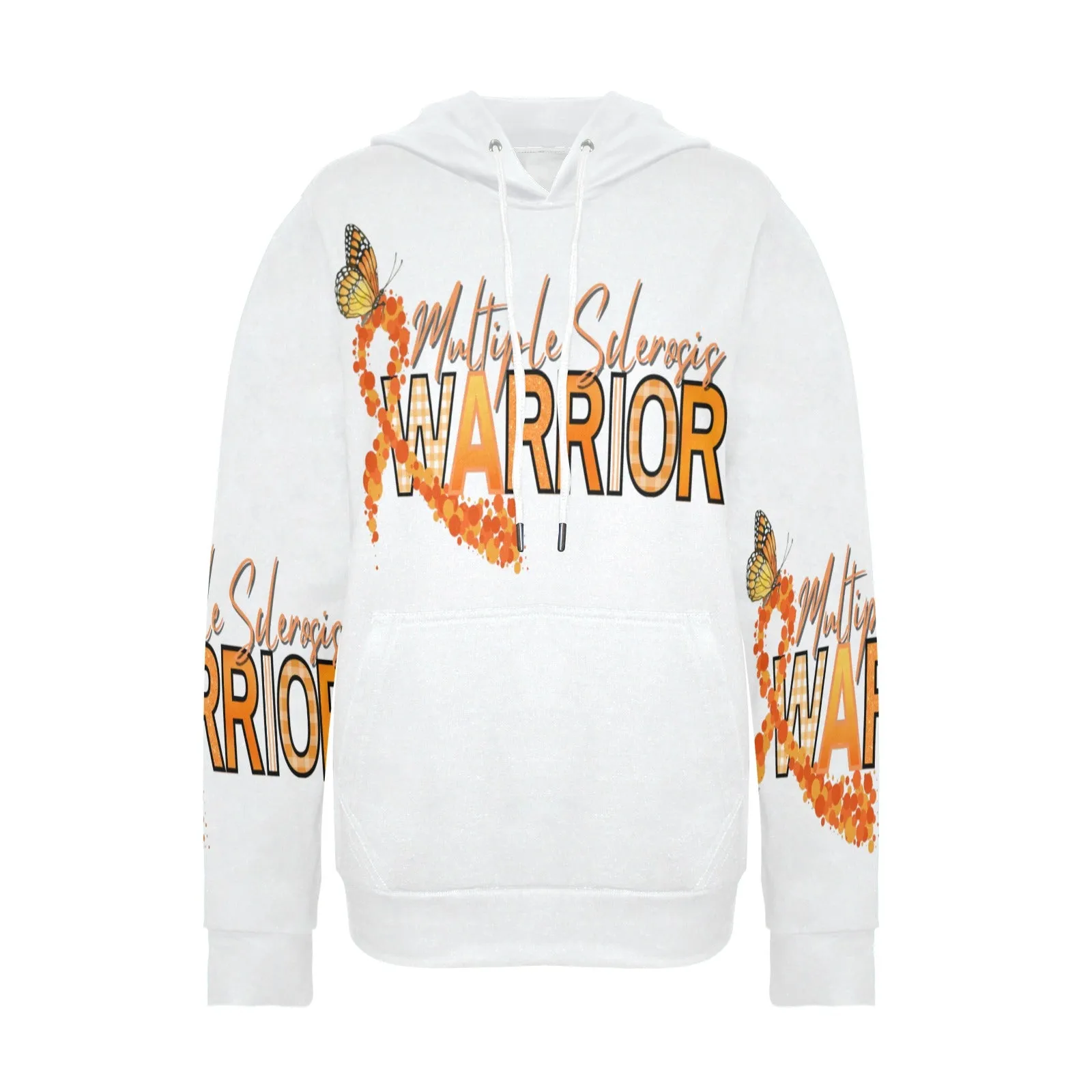 Women's Multiple Sclerosis Fleece Hoodie All Over Print