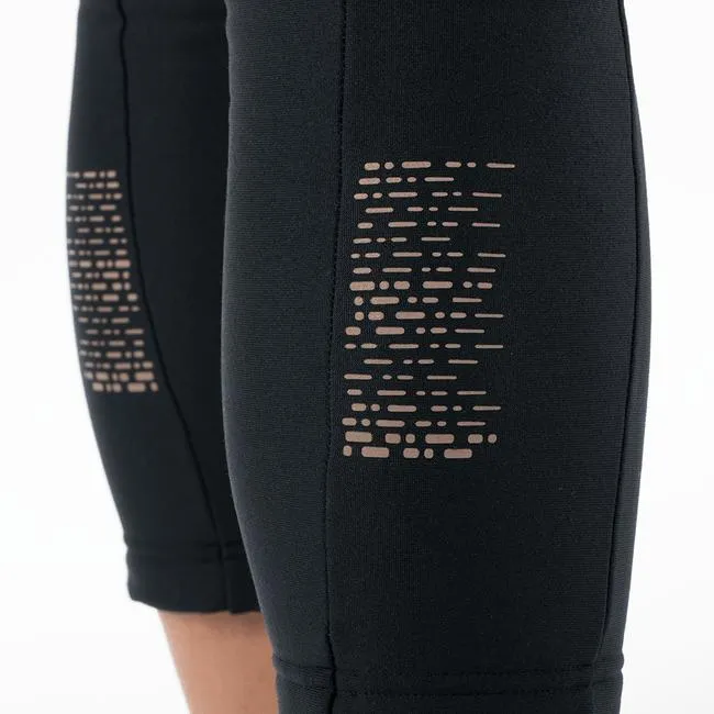 Women's Sugar Thermal Crop Bike Tights - Black