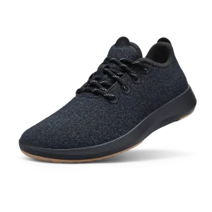 Women's Wool Runner Mizzles - Natural Black (Rugged Khaki Sole)