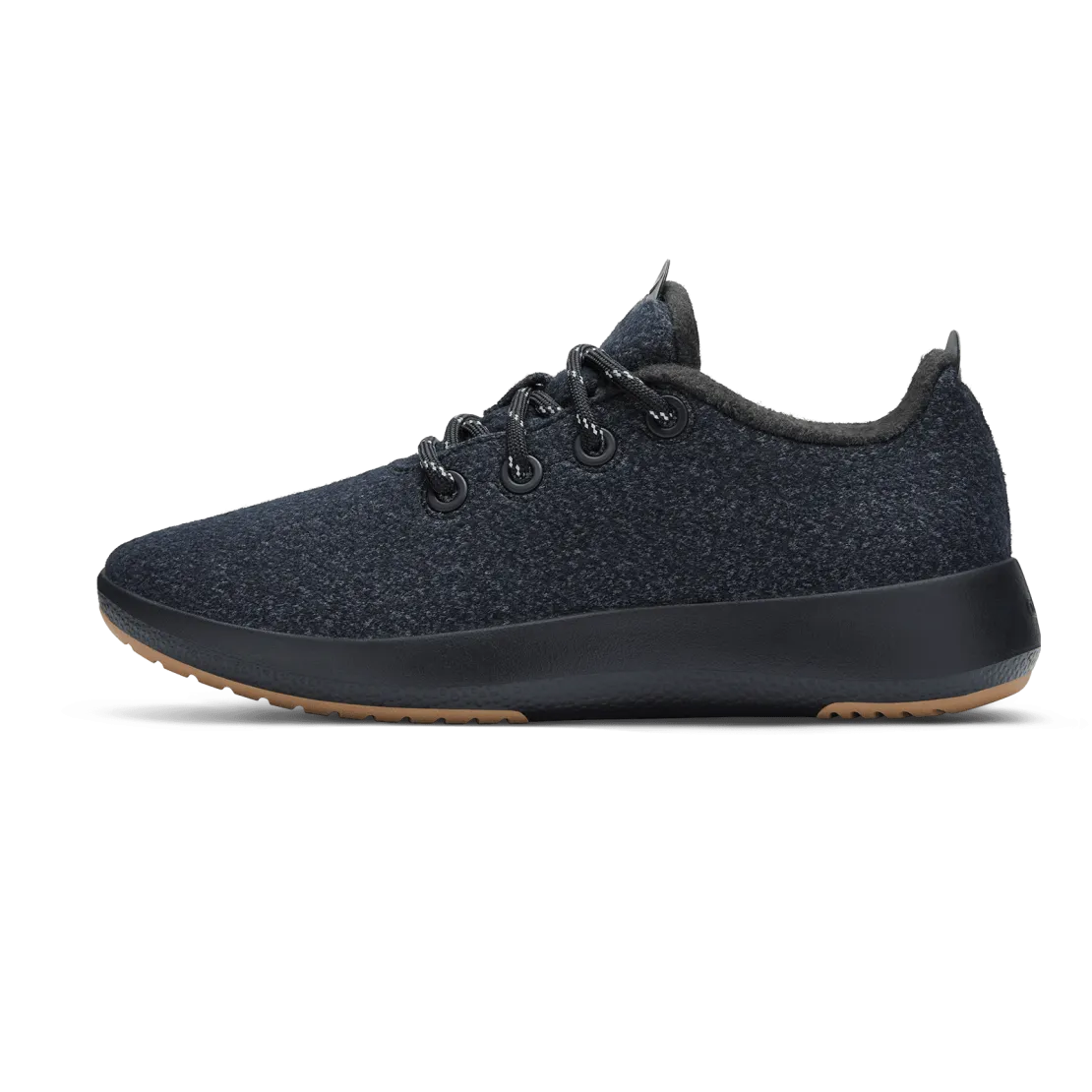 Women's Wool Runner Mizzles - Natural Black (Rugged Khaki Sole)